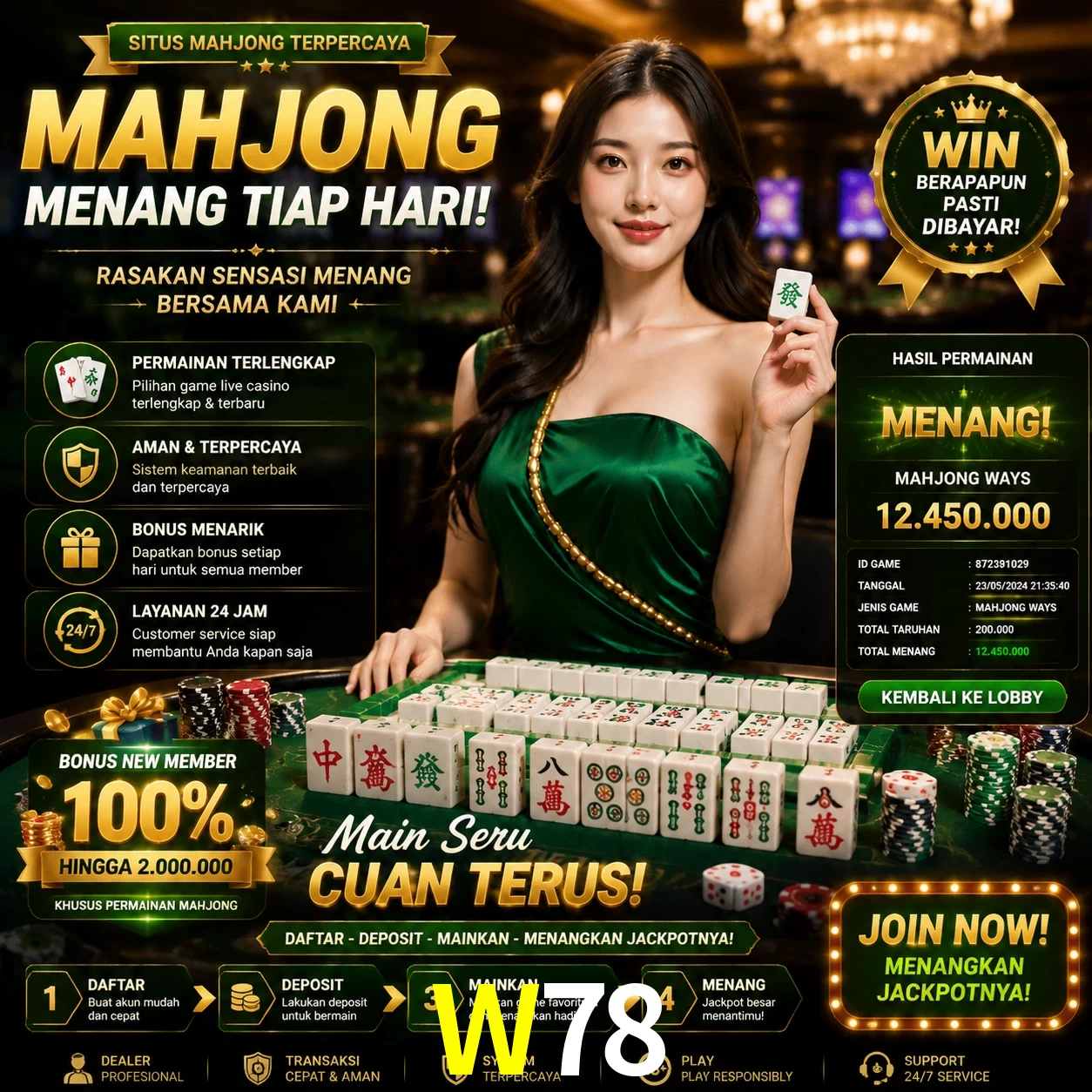 Cashback VIP W78 - reembolso semanal